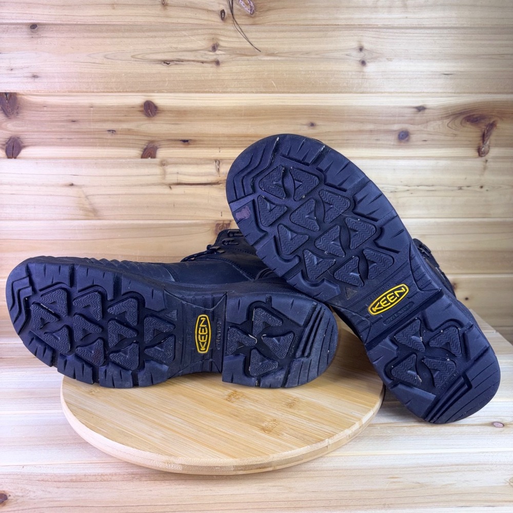 KEEN Work Boot Men 14D Black Utility Portland 6" KBF Waterproof Carbon-Fiber Toe - Picture 9 of 15